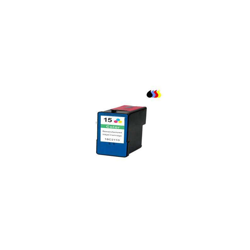 018C2100E Cartucho Reciclado  Lexmark Color (N  15) 19,5 Ml