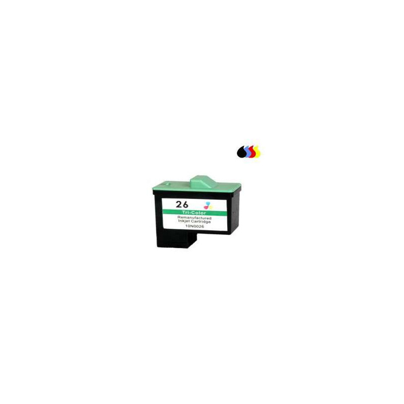 10N0026 Cartucho Reciclado Lexmark  Color (N  26) 3X5 Ml