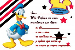 Invitacion de cumpleaños para imprimir